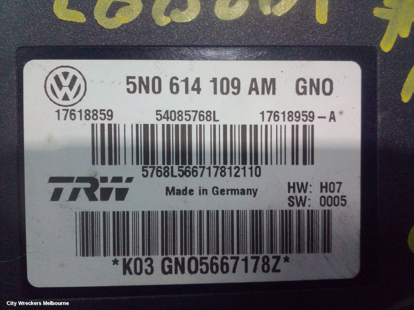 VOLKSWAGEN TIGUAN ABS PUMP/MODULATOR, 5N, 07/2011 - 08/2016 - Image 2