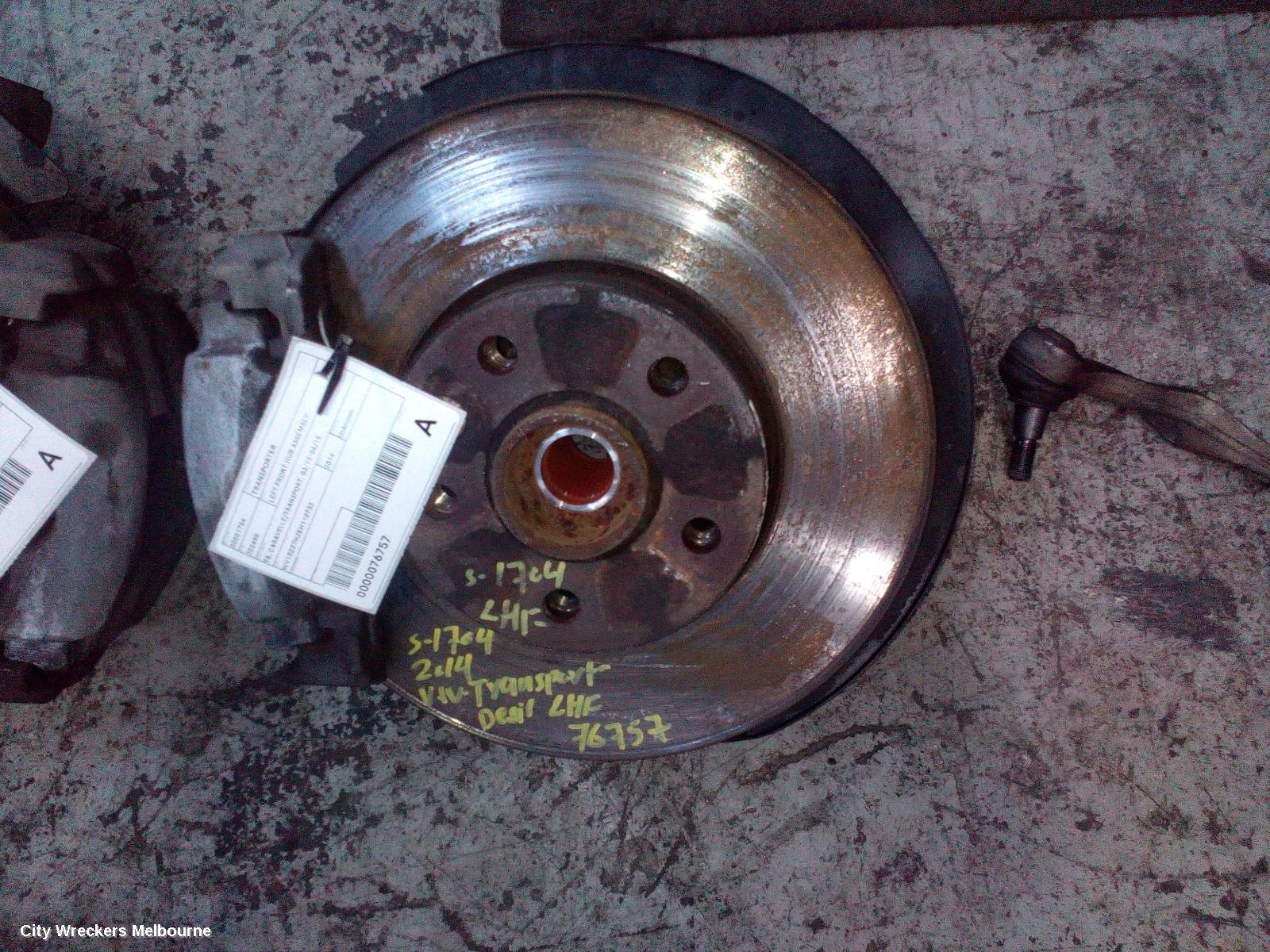 VOLKSWAGEN TRANSPORTER LEFT FRONT HUB ASSEMBLY, T5, CARAVELLE/TRANSPORT/MULTIVAN, 03/2010 - 06/2015 - Image 1