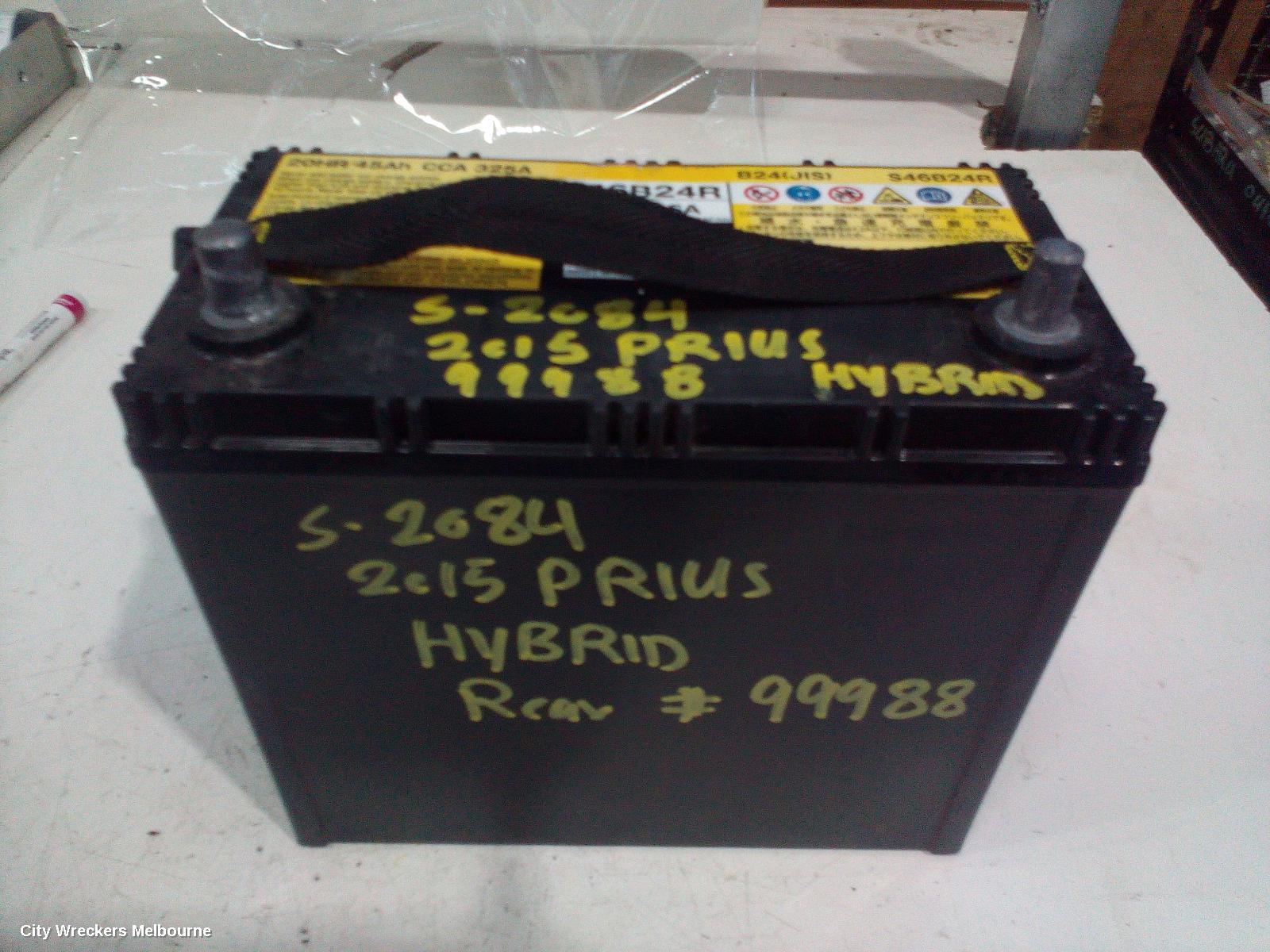 TOYOTA PRIUS BATTERY, 12 VOLT BATTERY (LOCATED IN RIGHT REAR QUARTER), ZVW40R, PRIUS V, 05/2012 - 03/2021 - Image 1