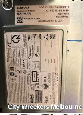 SUBARU IMPREZA RADIO/CD/DVD/SAT/TV, DISPLAY & HEAD UNIT, 6.5IN NON SAT NAV TYPE, G5, 11/2016 ONWARDS - Image 3