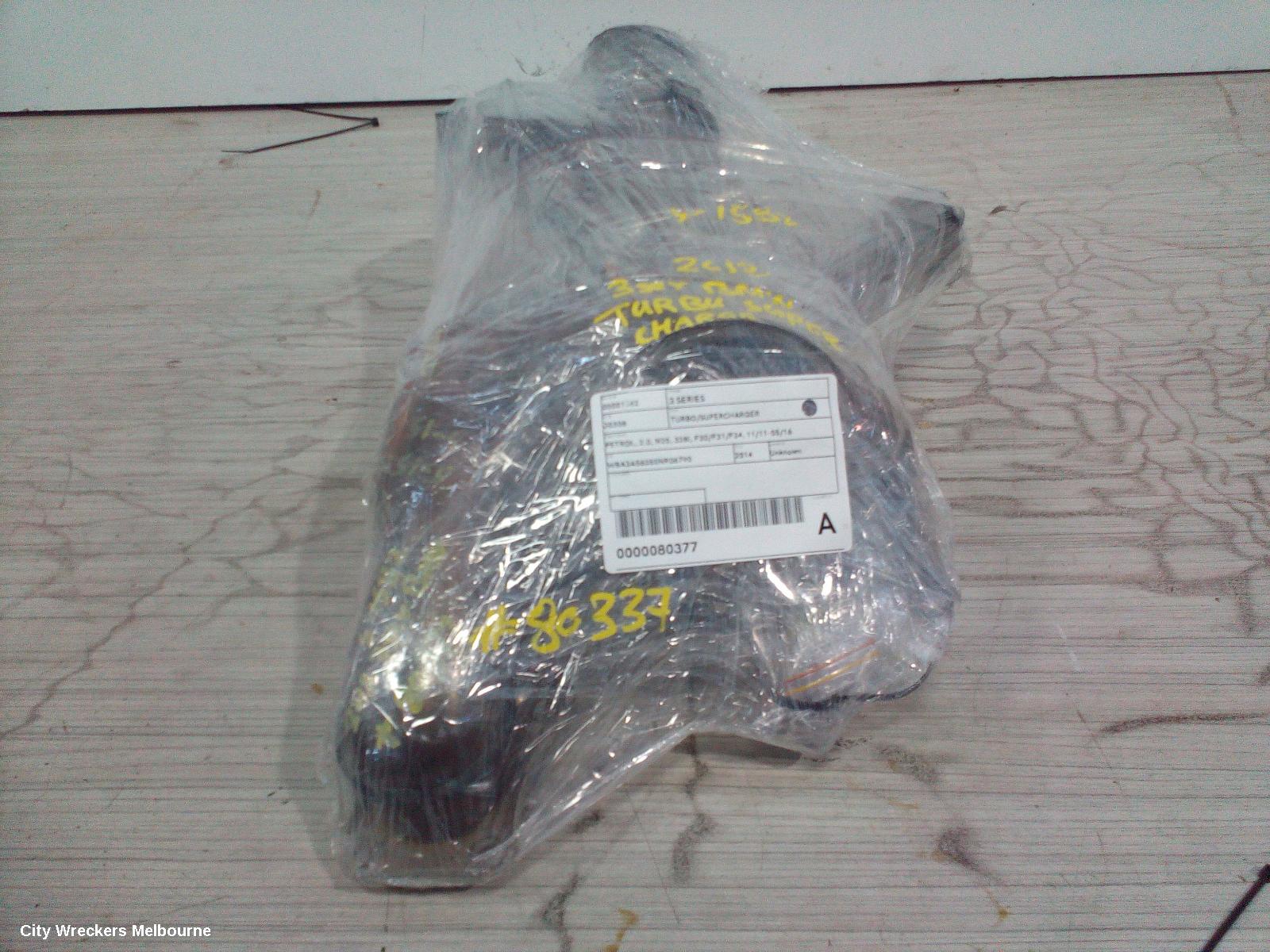 BMW 3 SERIES TURBO SUPERCHARGER, PETROL, 2.0, N20, 328I, F30/F31/F34, 11/2011 - 05/2016 - Image 1