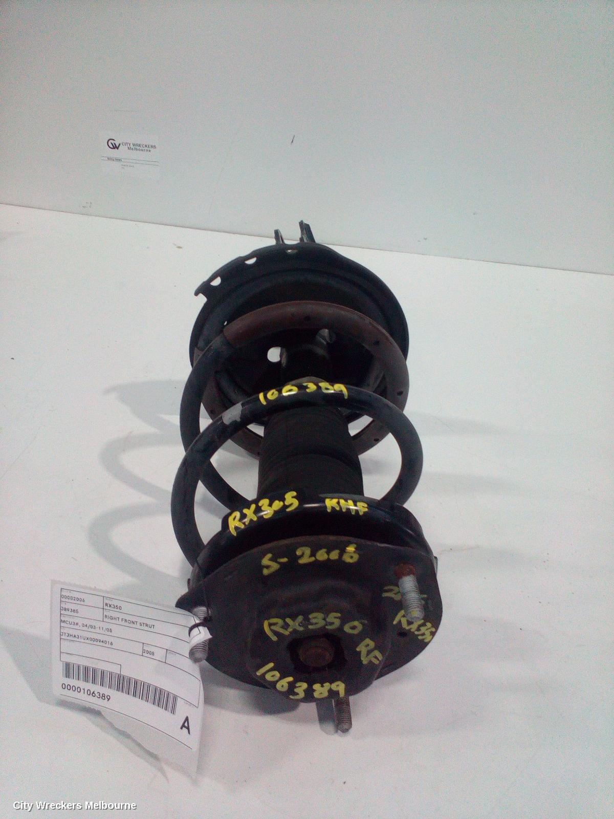 LEXUS RX SERIES RIGHT FRONT STRUT, MCU3#, 04/2003 - 11/2005 - Image 2