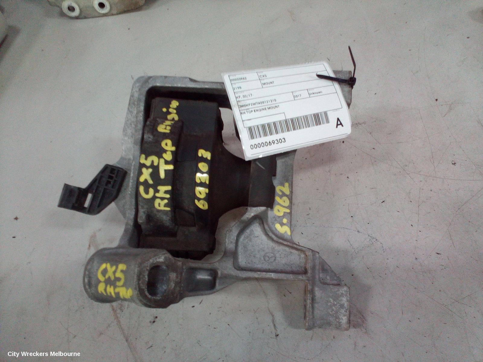 MAZDA CX5 MOUNT, KF, ENGINE TOP MOUNT (RH SIDE), PETROL, 2.0, 02/2017 ONWARDS - Image 1