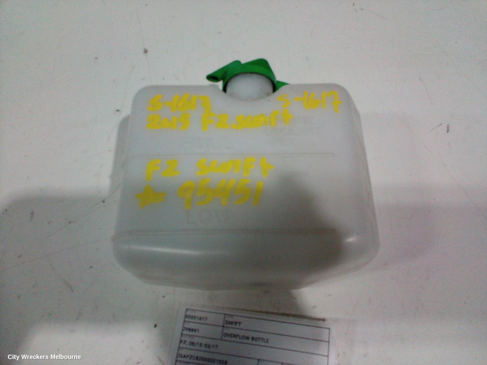 SUZUKI SWIFT OVERFLOW BOTTLE, FZ, 08/2010 - 03/2017 - Image 1