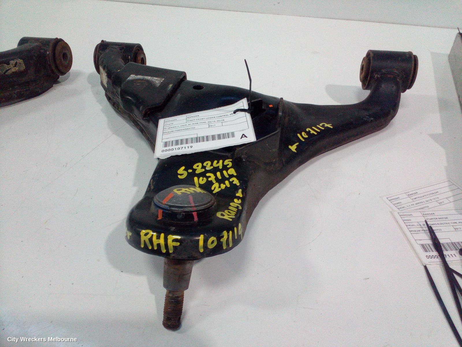FORD RANGER RIGHT FRONT LOWER CONTROL ARM, PX SERIES 2, 2WD, HI-RIDE TYPE, 06/2015 - 06/2018 - Image 2
