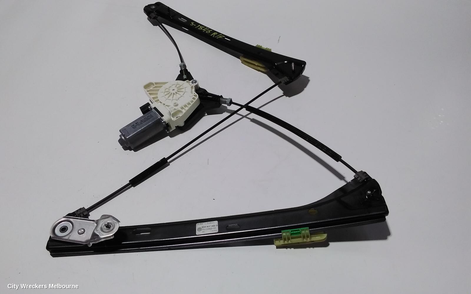 VOLKSWAGEN PASSAT RIGHT FRONT WINDOW REG/MOTOR, DOOR REG ASSY (REG AND MOTOR), B8/MK7, 06/2015 ONWARDS - Image 1