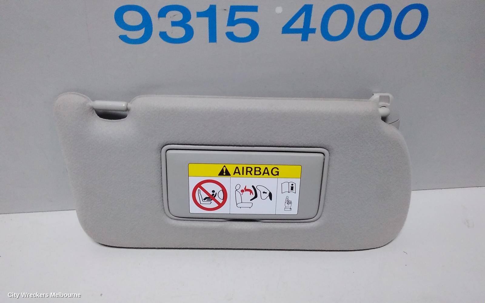 NISSAN NAVARA SUNVISOR, NP300, RH SIDE, CLOTH, BEIGE, W/ MIRROR & COURTESY LIGHT TYPE, 05/2015 ONWARDS - Image 2