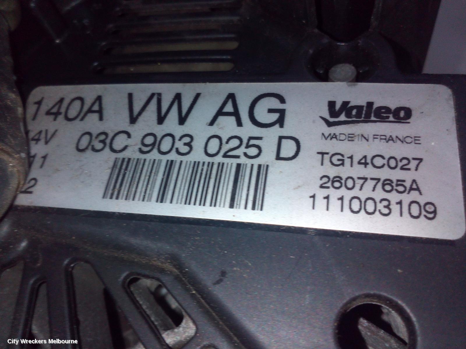 VOLKSWAGEN GOLF ALTERNATOR, PETROL, 1.4, BOSCH 140AMP, GEN 6, 12/2008 - 01/2016 - Image 3