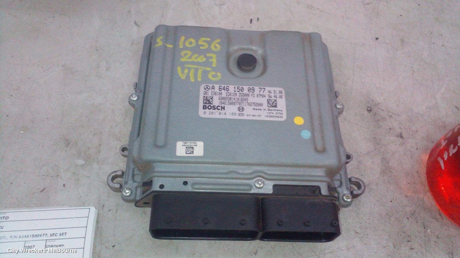 MERCEDES VITO ECU, ENGINE ECU, 2.1, DIESEL, P/N A6461500977, SEC SET (ECU/IMM/READER/KEY), 05/2004 - 01/2011 - Image 2