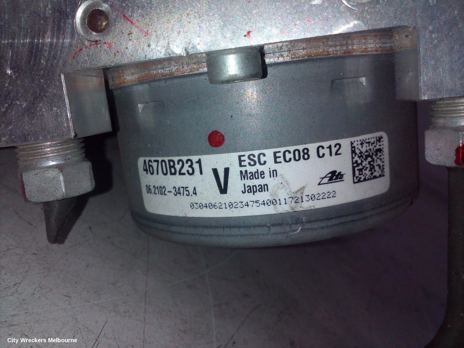 MITSUBISHI OUTLANDER ABS PUMP/MODULATOR, ZK-ZL, NON ACTIVE EMERGENCY BRAKING TYPE, P/N 4670B231, 04/2015 ONWARDS - Image 2