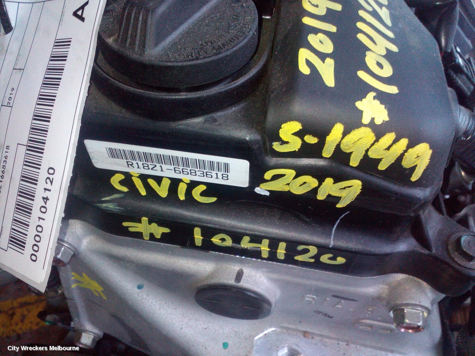 HONDA CIVIC ENGINE, PETROL, 1.8, 10TH GEN, 05/2016 ONWARDS - Image 3