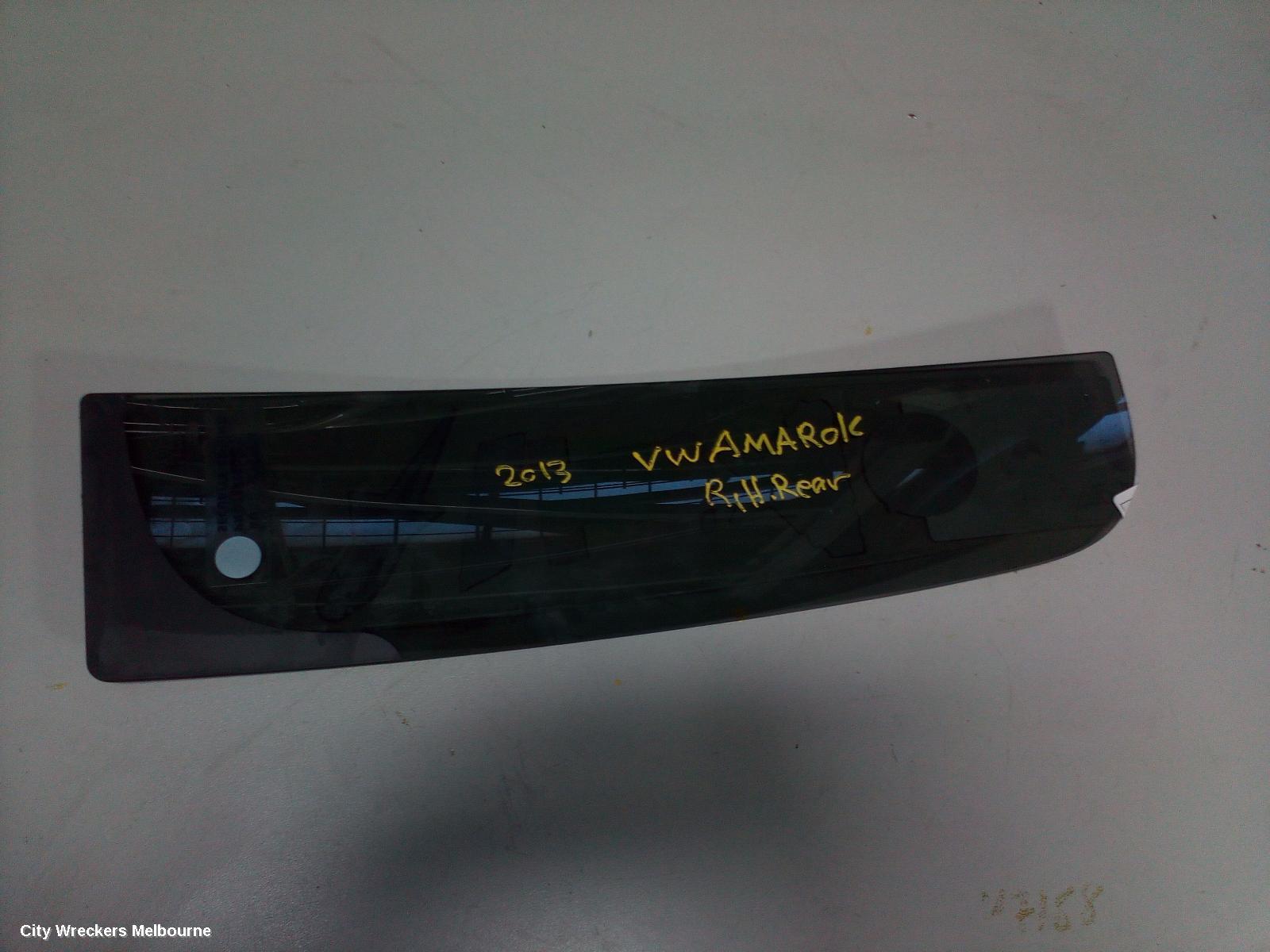 VOLKSWAGEN AMAROK RIGHT REAR 1/4 DOOR GLASS, 2H, 12/2010 ONWARDS - Image 2