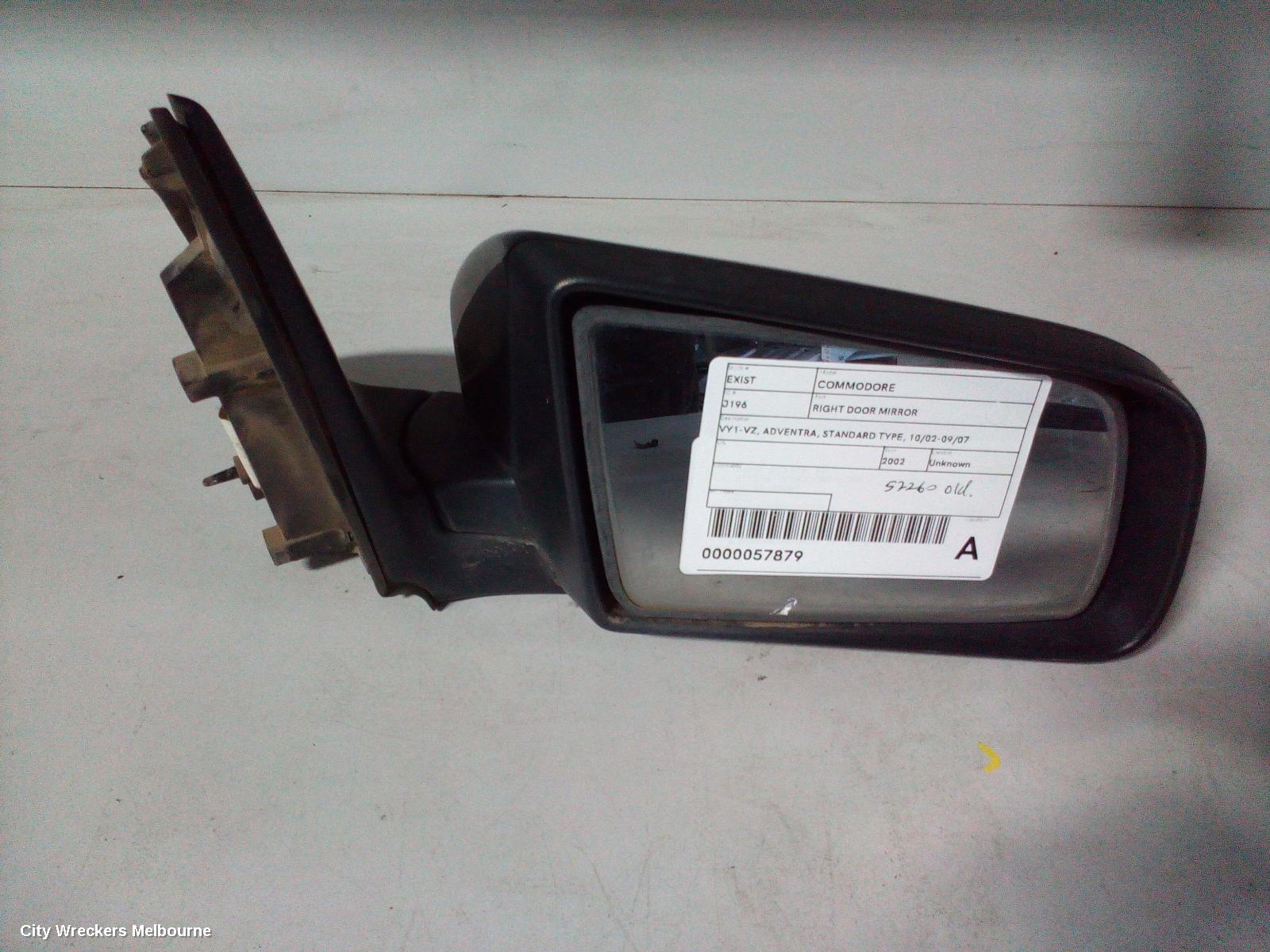 HOLDEN COMMODORE RIGHT DOOR MIRROR, VY1-VZ, ADVENTRA, STANDARD TYPE, 10/2002 - 09/2007 - Image 3