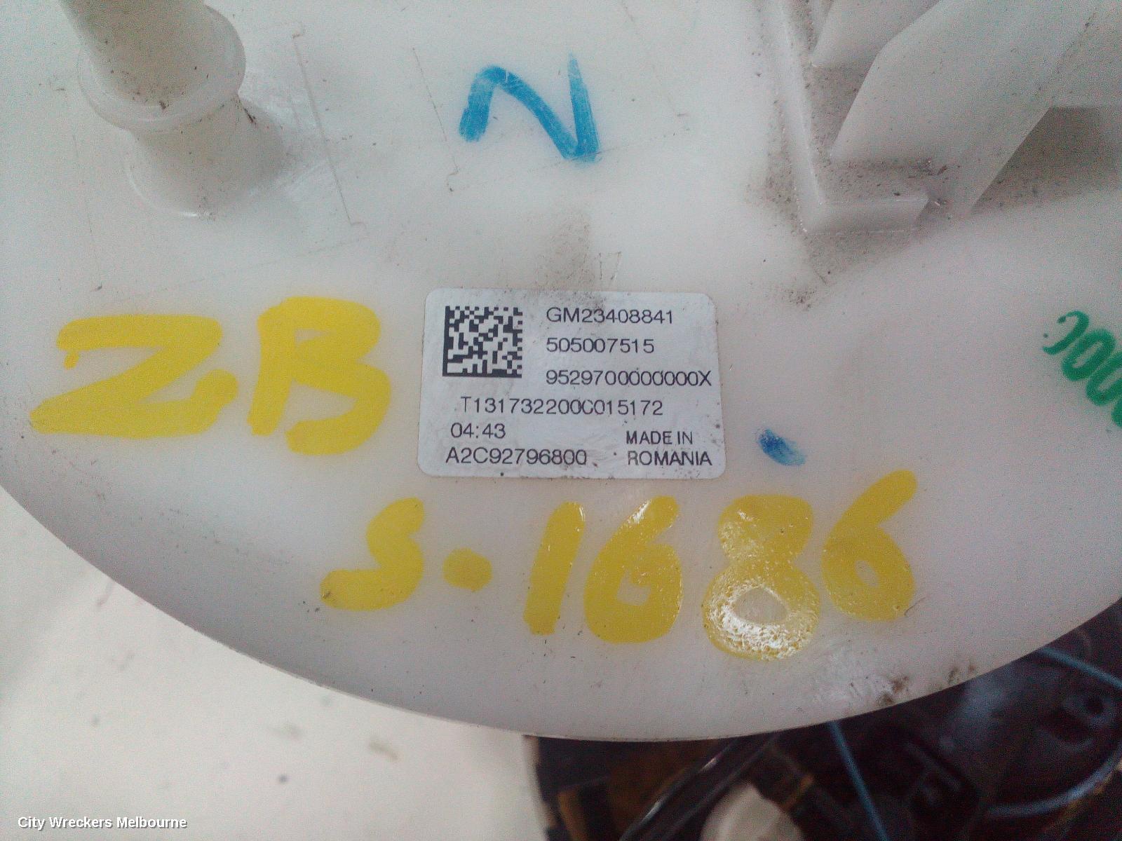 HOLDEN COMMODORE FUEL PUMP, ZB, 10/2017 - 12/2020 - Image 1