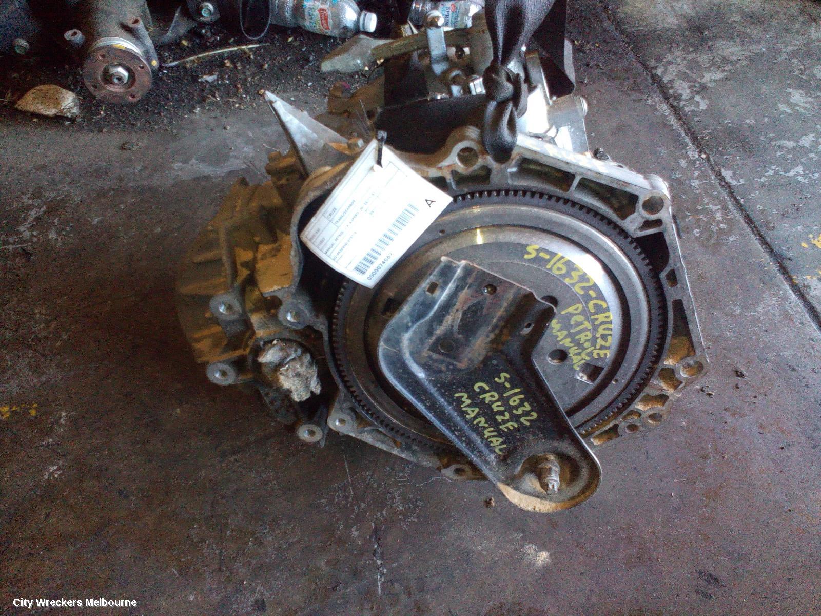 HOLDEN CRUZE TRANS/GEARBOX, MANUAL, PETROL, 1.4, 6 SPEED, JH, 03/2011 - 01/2017 - Image 1