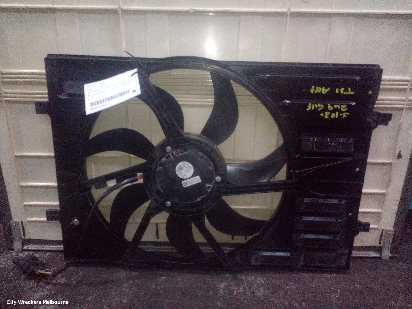 VOLKSWAGEN GOLF FAN, DUAL FAN ASSY, 1.4, PETROL, CAVD CODE, GEN 6, 12/2008 - 01/2016 - Image 1