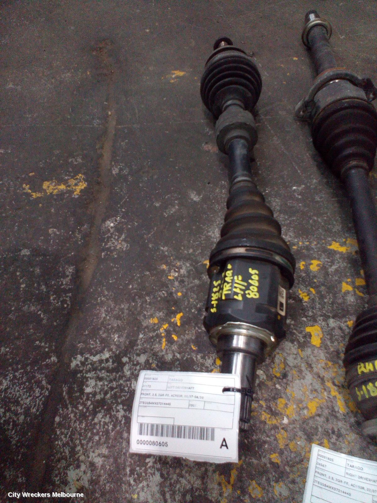 TOYOTA TARAGO LEFT DRIVESHAFT, FRONT, 3.5, 2GR-FE, ACR50R, 02/2007 - 06/2020 - Image 2