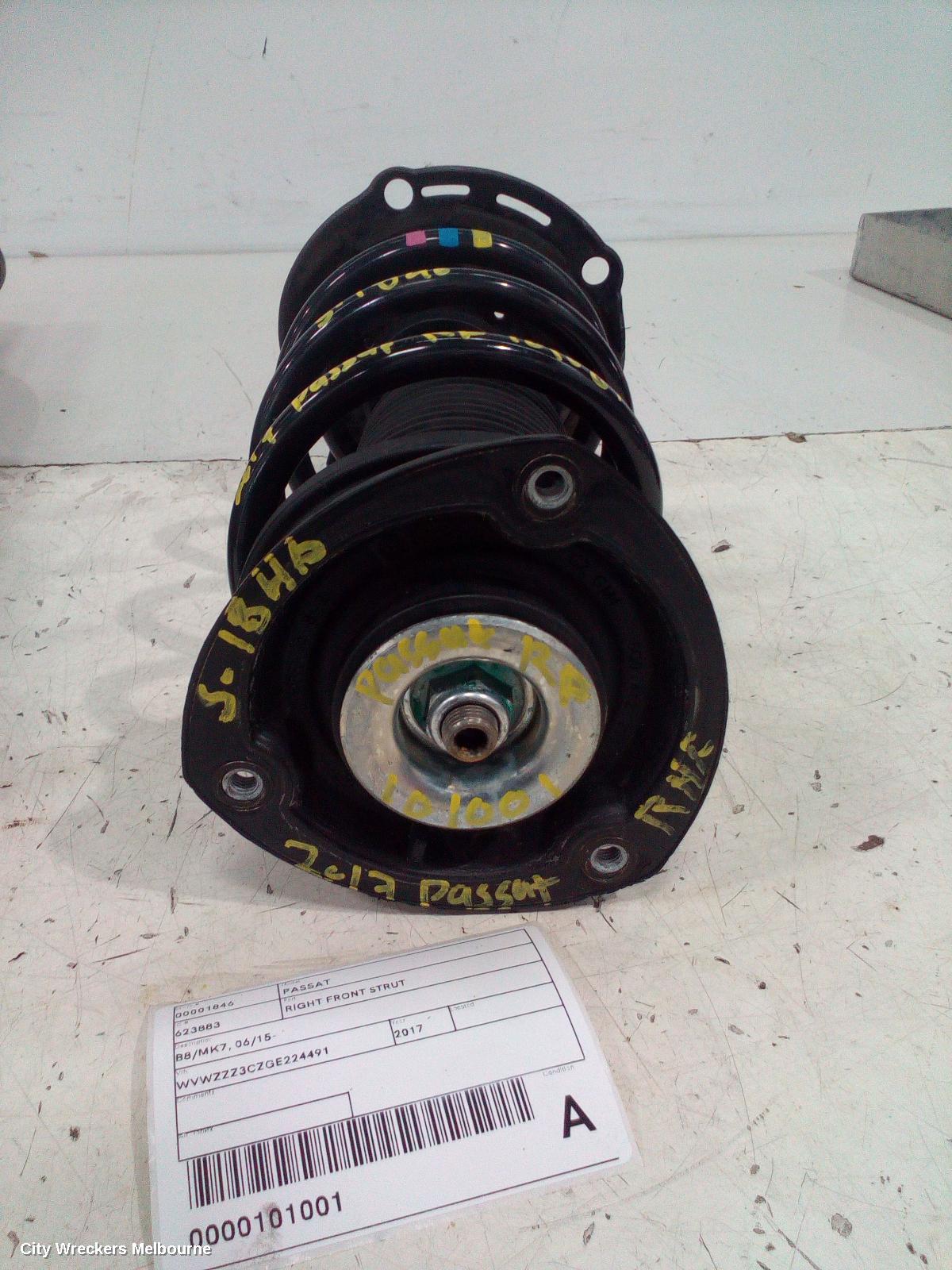VOLKSWAGEN PASSAT RIGHT FRONT STRUT, B8/MK7, NON ELECTRIC TYPE, 06/2015 ONWARDS - Image 2