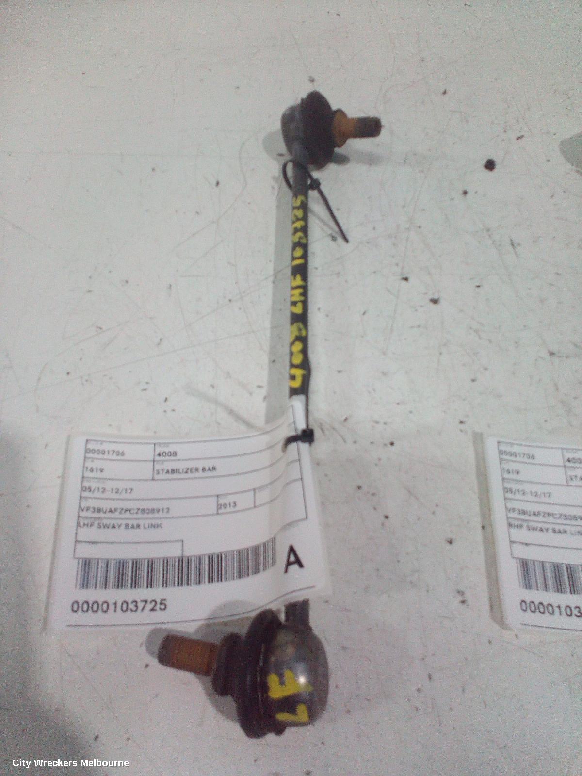 PEUGEOT 4008 STABILISER BAR, 05/2012 - 12/2017 - Image 1
