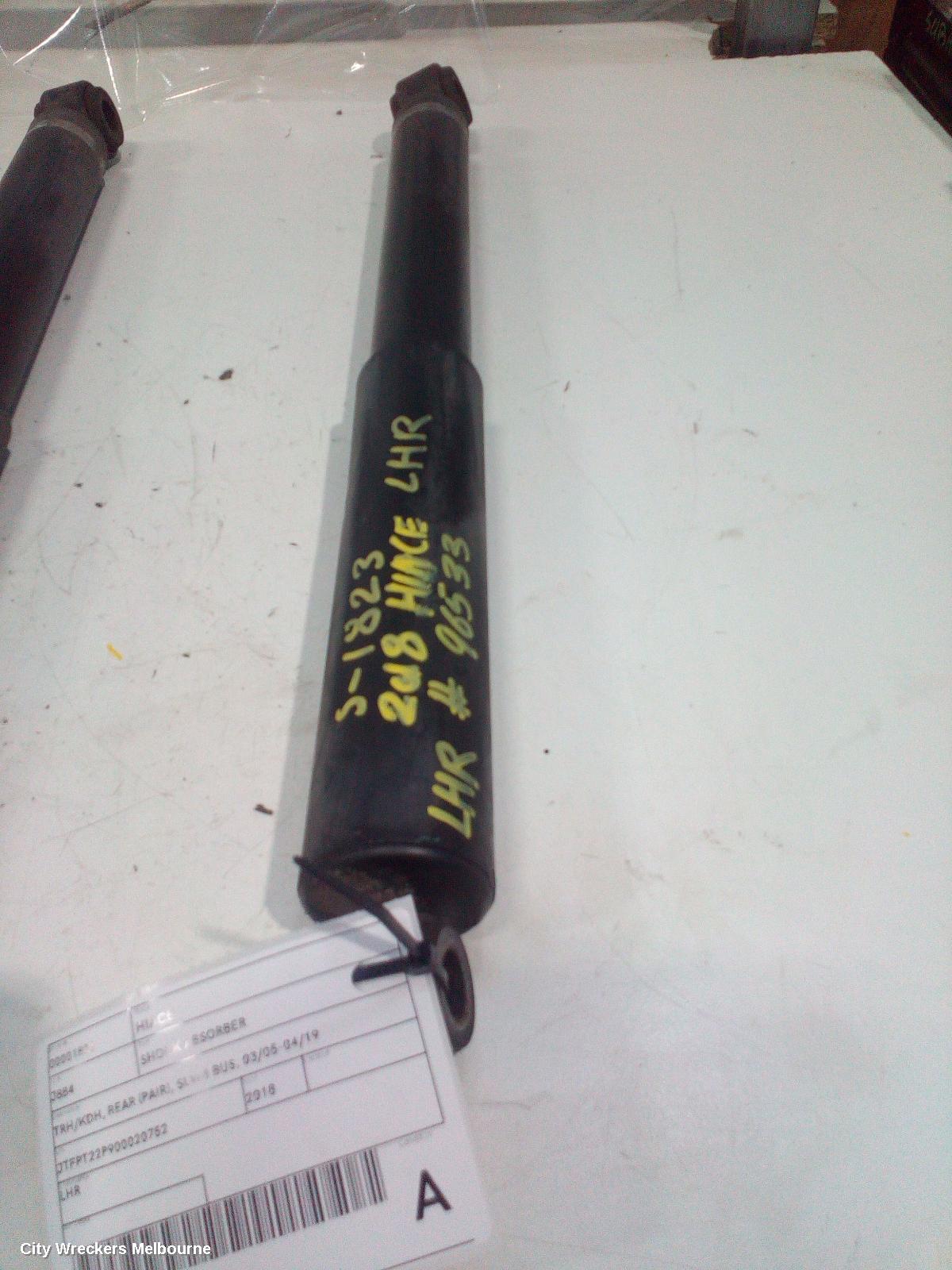 TOYOTA HIACE SHOCK ABSORBER, TRH/KDH, REAR (PAIR), SLWB BUS, 03/2005 - 04/2019 - Image 1