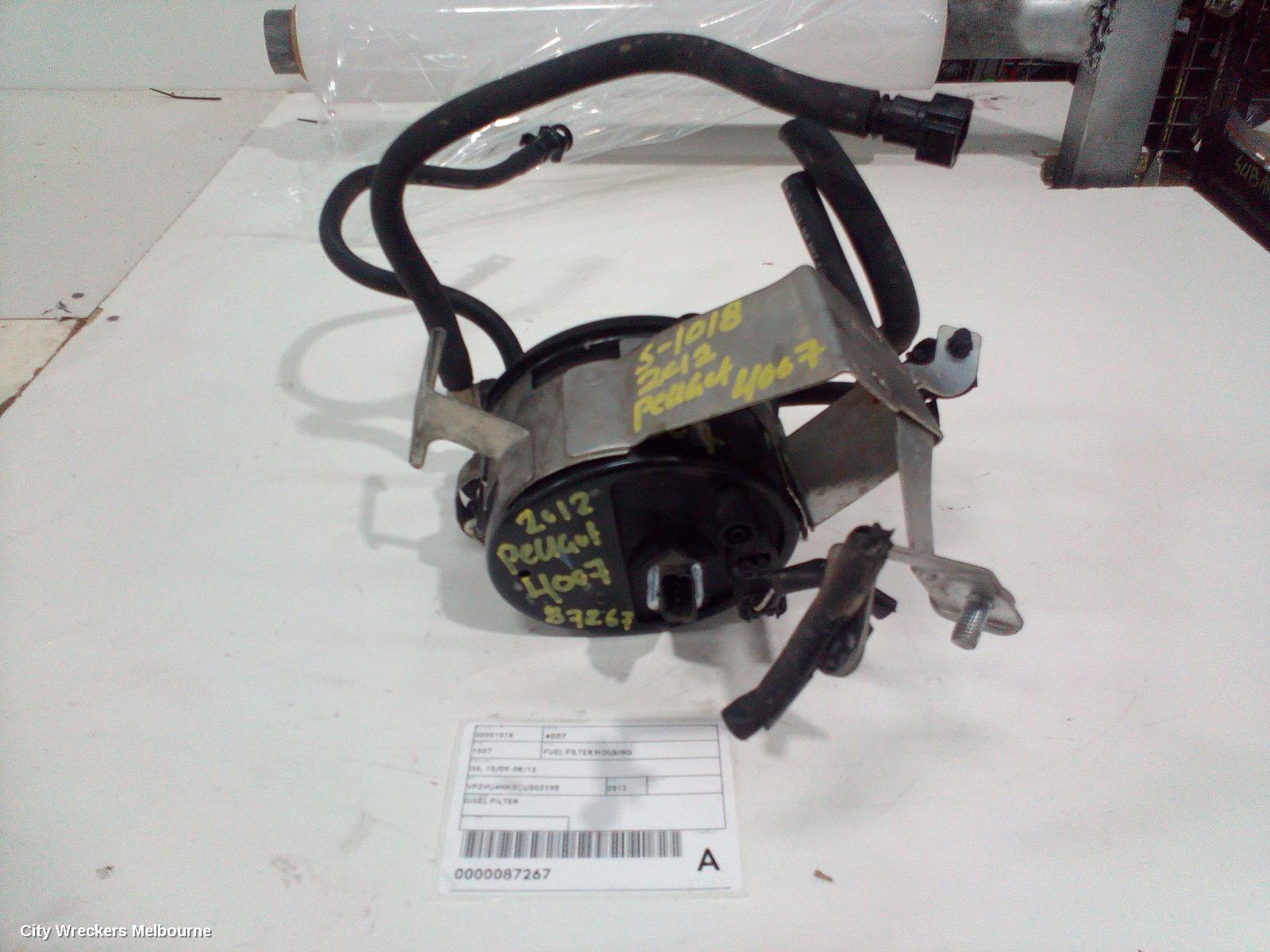 PEUGEOT 4007 FUEL FILTER HOUSING, GS, 10/2009 - 08/2013 - Image 1