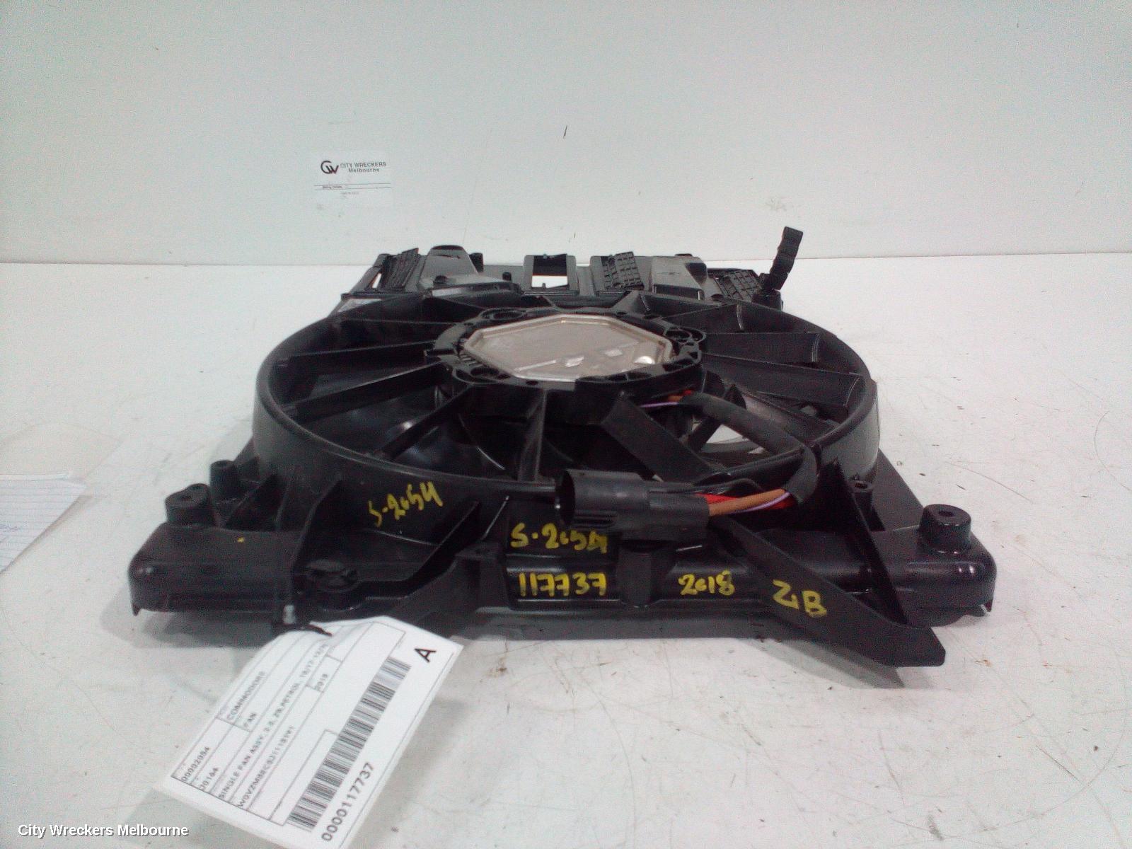 HOLDEN COMMODORE FAN, SINGLE FAN ASSY, 2.0, ZB,PETROL, 10/2017 - 12/2020 - Image 2