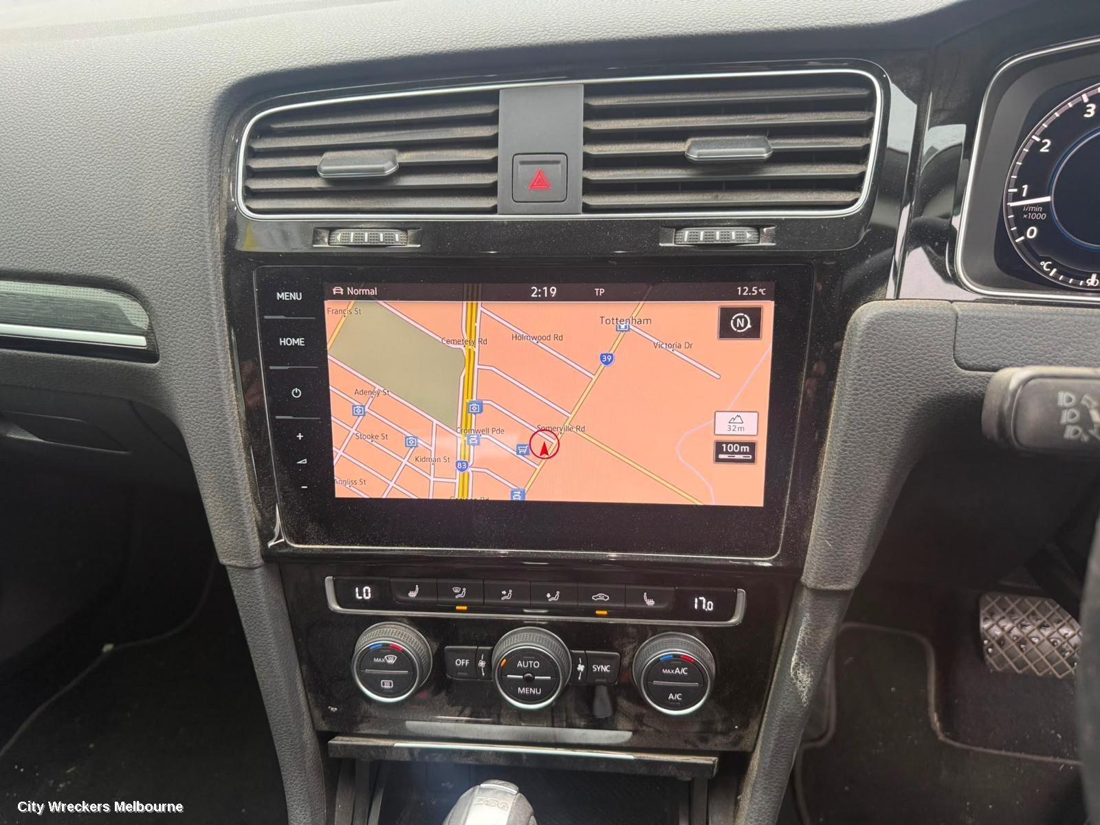 VOLKSWAGEN GOLF RADIO/CD/DVD/SAT/TV, DISPLAY UNIT, 8IN TOUCHSCREEN, W/ SAT NAV TYPE, GEN 7, 03/2017 - 08/2020 - Image 3