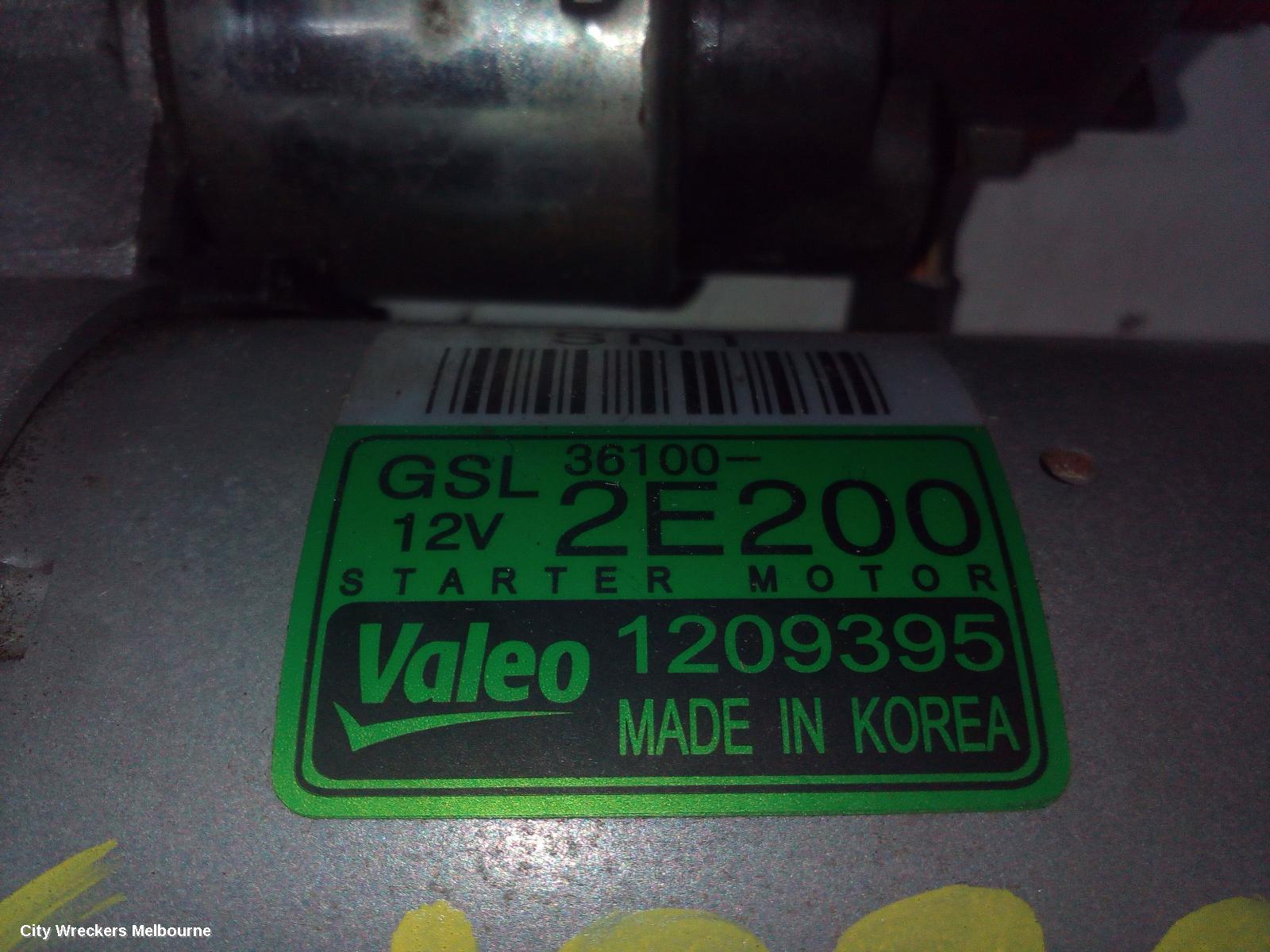 HYUNDAI KONA STARTER, PETROL, 2.0, G4NH, OS, 09/2017 - 10/2020 - Image 2