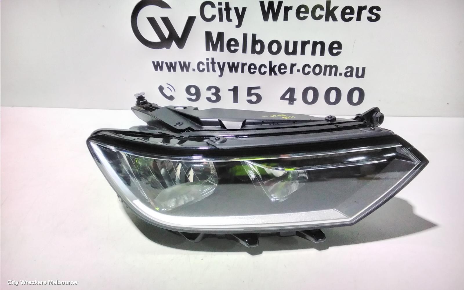 VOLKSWAGEN PASSAT RIGHT HEADLAMP, B8/MK7, HALOGEN TYPE, 06/2015 - 10/2019 - Image 1