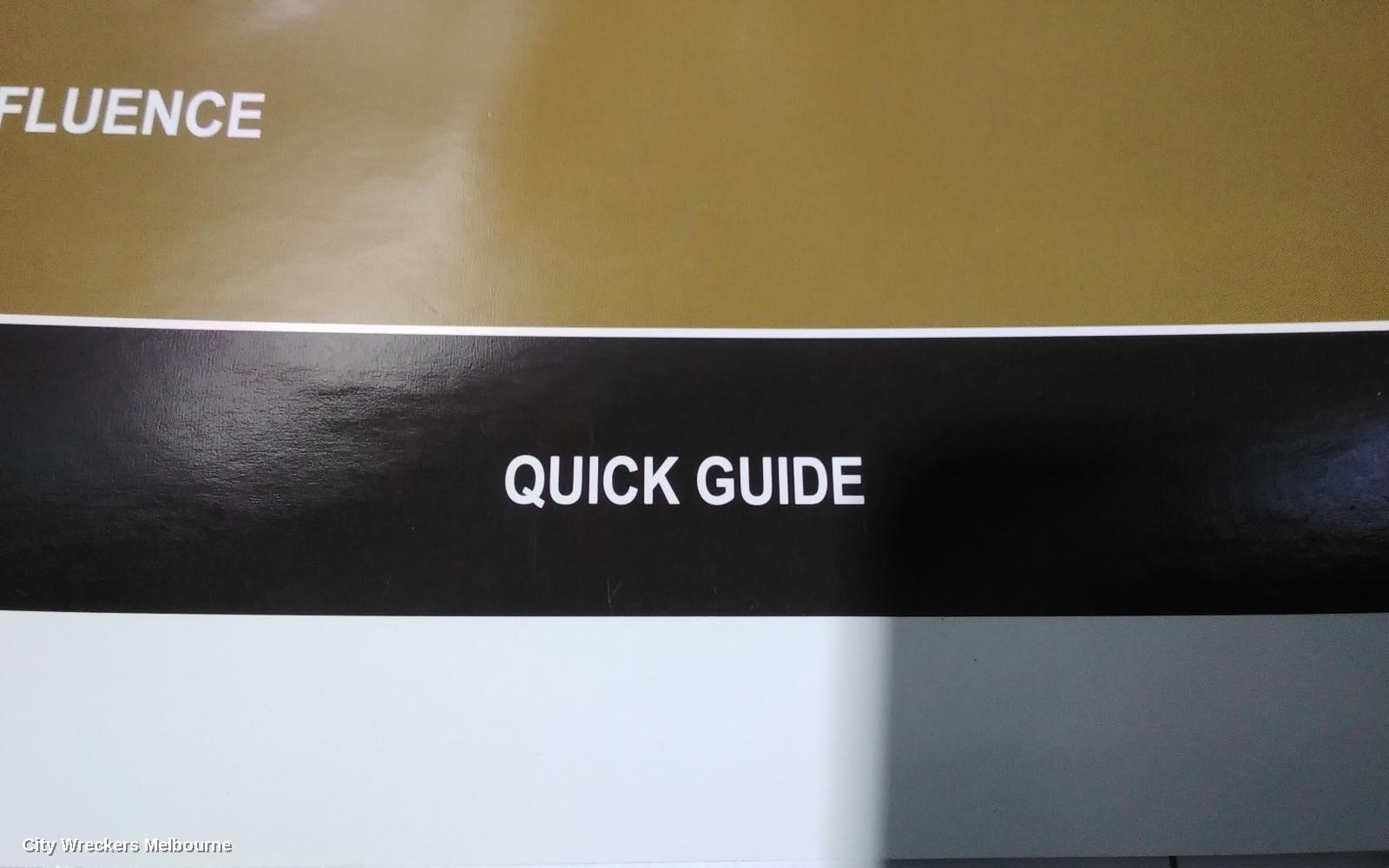 RENAULT FLUENCE OWNERS HANDBOOK, X38 09/2010 - 01/2016 - Image 2