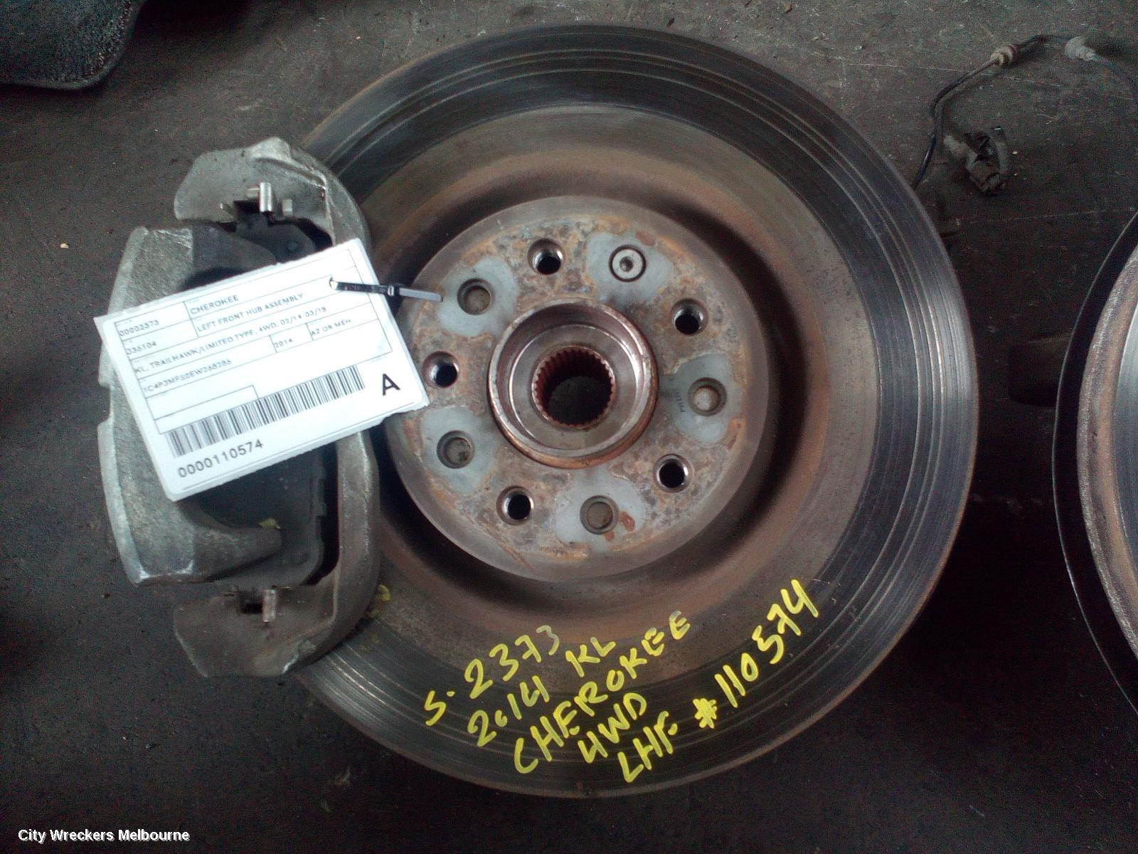 JEEP CHEROKEE LEFT FRONT HUB ASSEMBLY, KL, TRAILHAWK/LIMITED TYPE, 4WD, 02/2014 - 03/2018 - Image 1