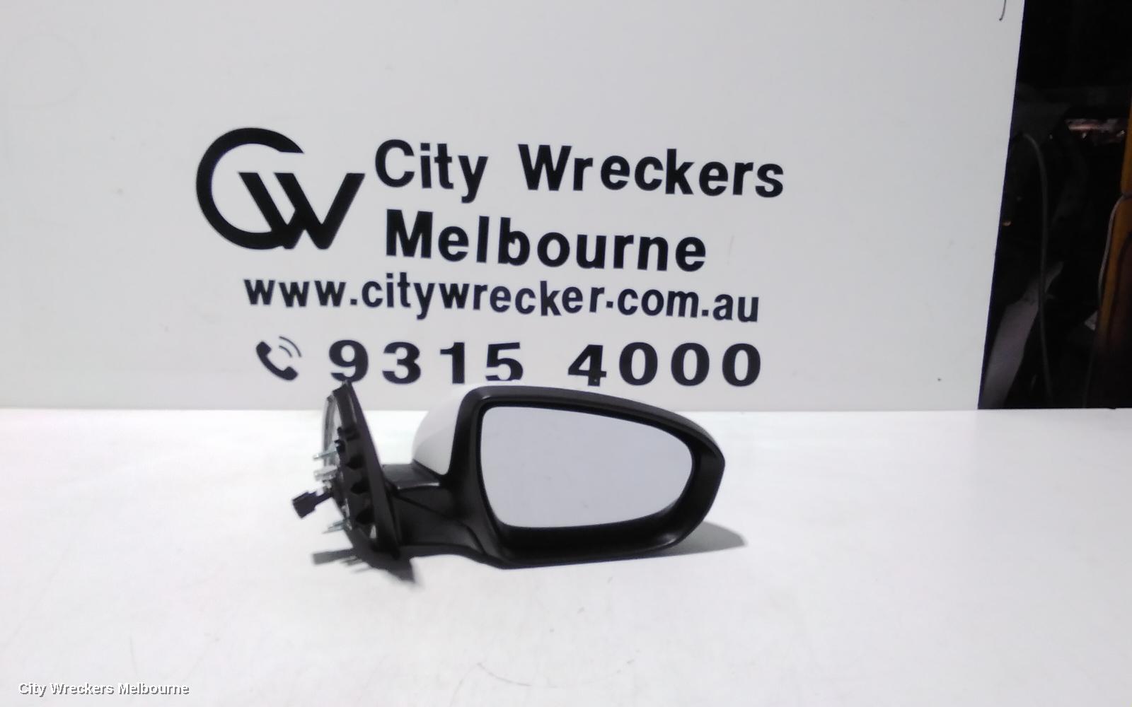 KIA OPTIMA RIGHT DOOR MIRROR, TF, POWER FOLD, NON BLIND SPOT, RECTANGLE PLUG TYPE (8 PIN), 10/2013 - 10/2015 - Image 1