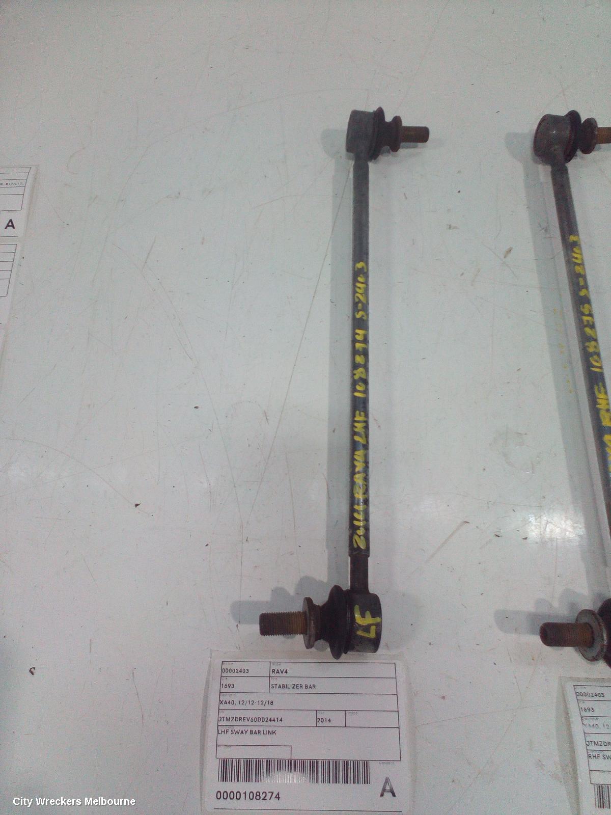 TOYOTA RAV4 STABILISER BAR, XA40, 12/2012 - 12/2018 - Image 2