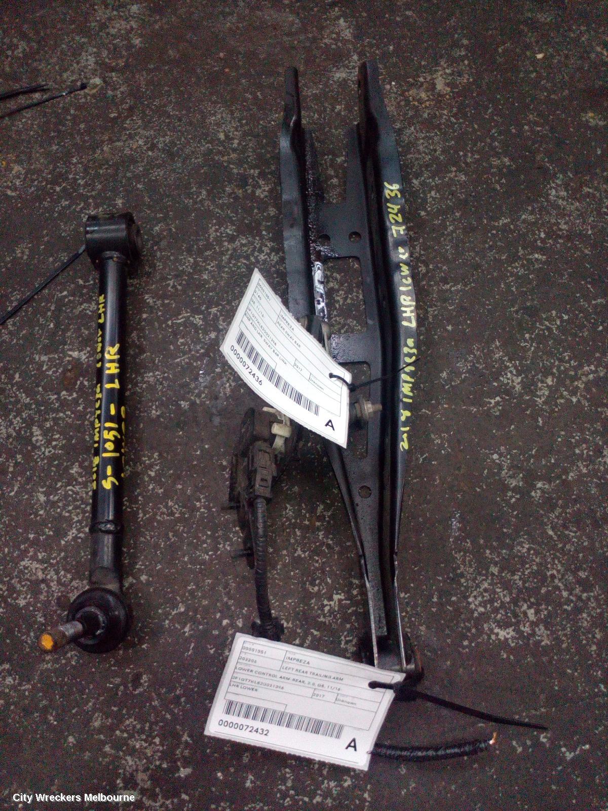SUBARU IMPREZA REAR SWAY BAR, G5, 09/2016 - 09/2023 - Image 2