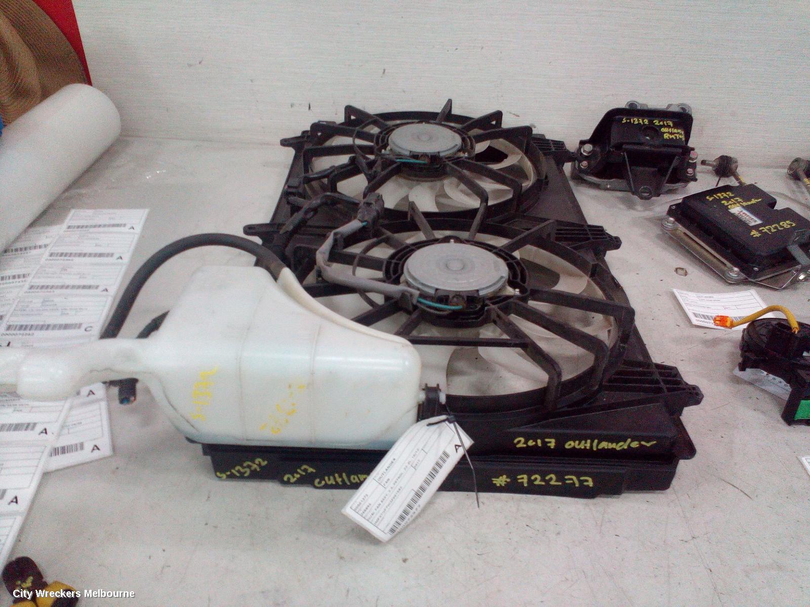 MITSUBISHI OUTLANDER FAN, DUAL FAN ASSY, 2.0, PETROL, ZJ-ZL, 10/2012 ONWARDS - Image 3