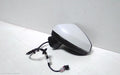 AUDI A3 LEFT DOOR MIRROR, 8V, S3, SEDAN, POWER FOLD, NON LANE CHANGE ASSIST TYPE (6XK/7Y0), 11/2013 - 04/2016 - Image 1