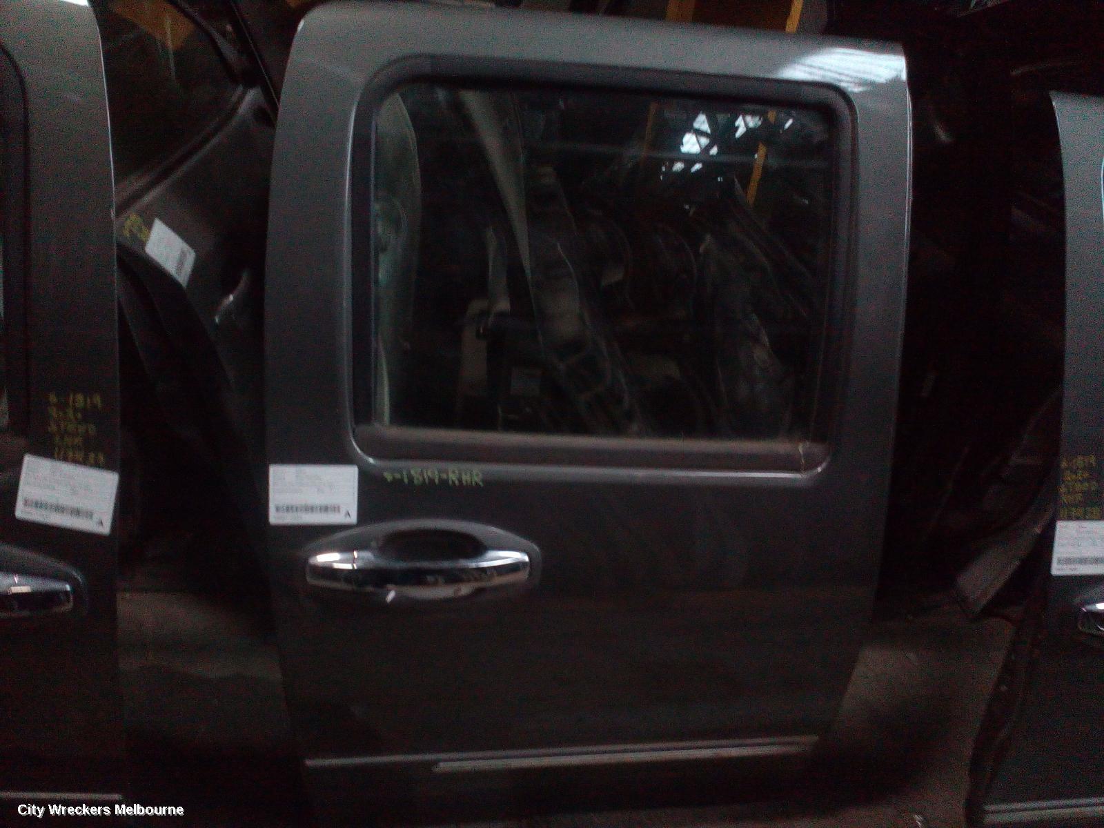GREAT WALL STEED RIGHT REAR DOOR, NBP, DUAL CAB, W/ MOULD TYPE, 07/2016 - 12/2021 - Image 1