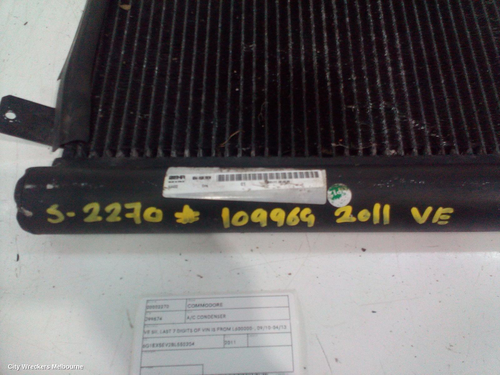 HOLDEN COMMODORE A/C CONDENSER, VE SII, LAST 7 DIGITS OF VIN IS FROM L600000-, 09/2010 - 04/2013 - Image 2