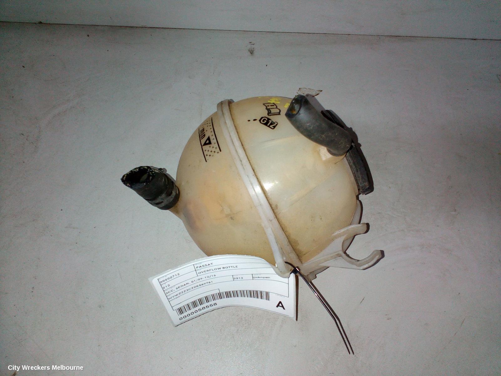 VOLKSWAGEN PASSAT OVERFLOW BOTTLE, 3CC, SEDAN, 08/2008 - 12/2016 - Image 1