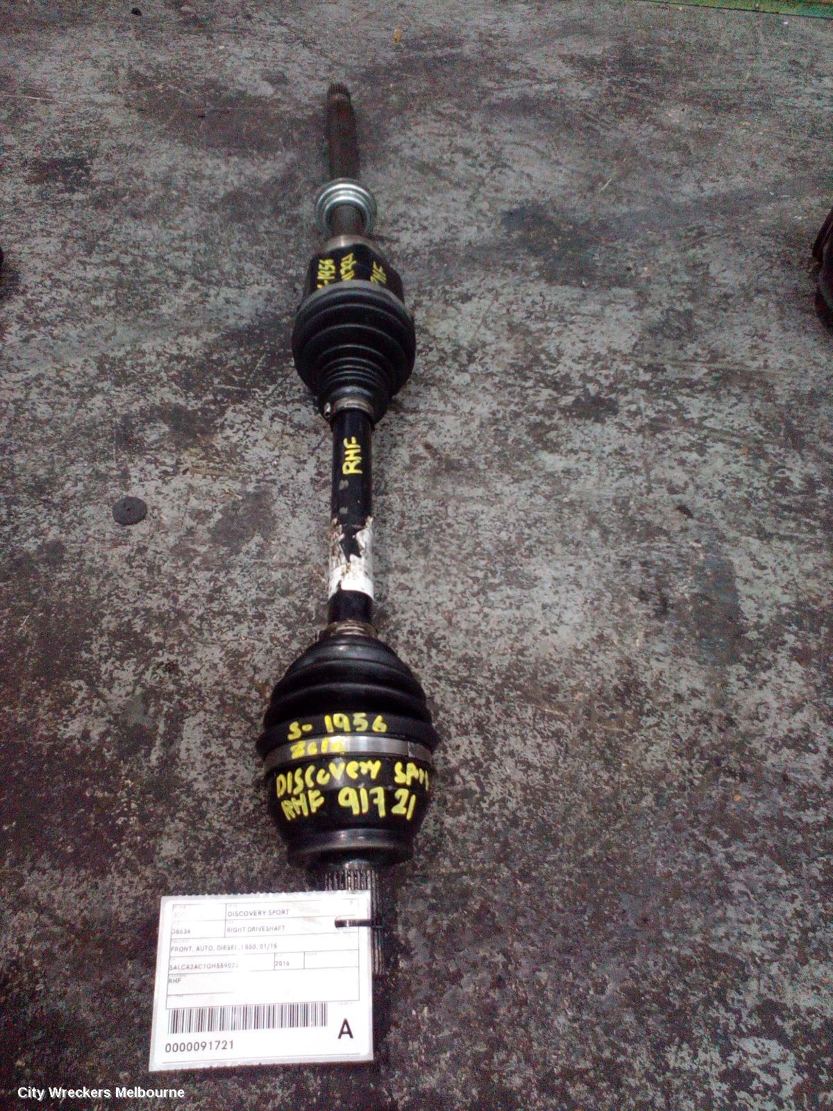 LAND ROVER DISCOVERY SPORT RIGHT DRIVESHAFT, FRONT, AUTO, DIESEL, L550, 01/2015 ONWARDS - Image 2