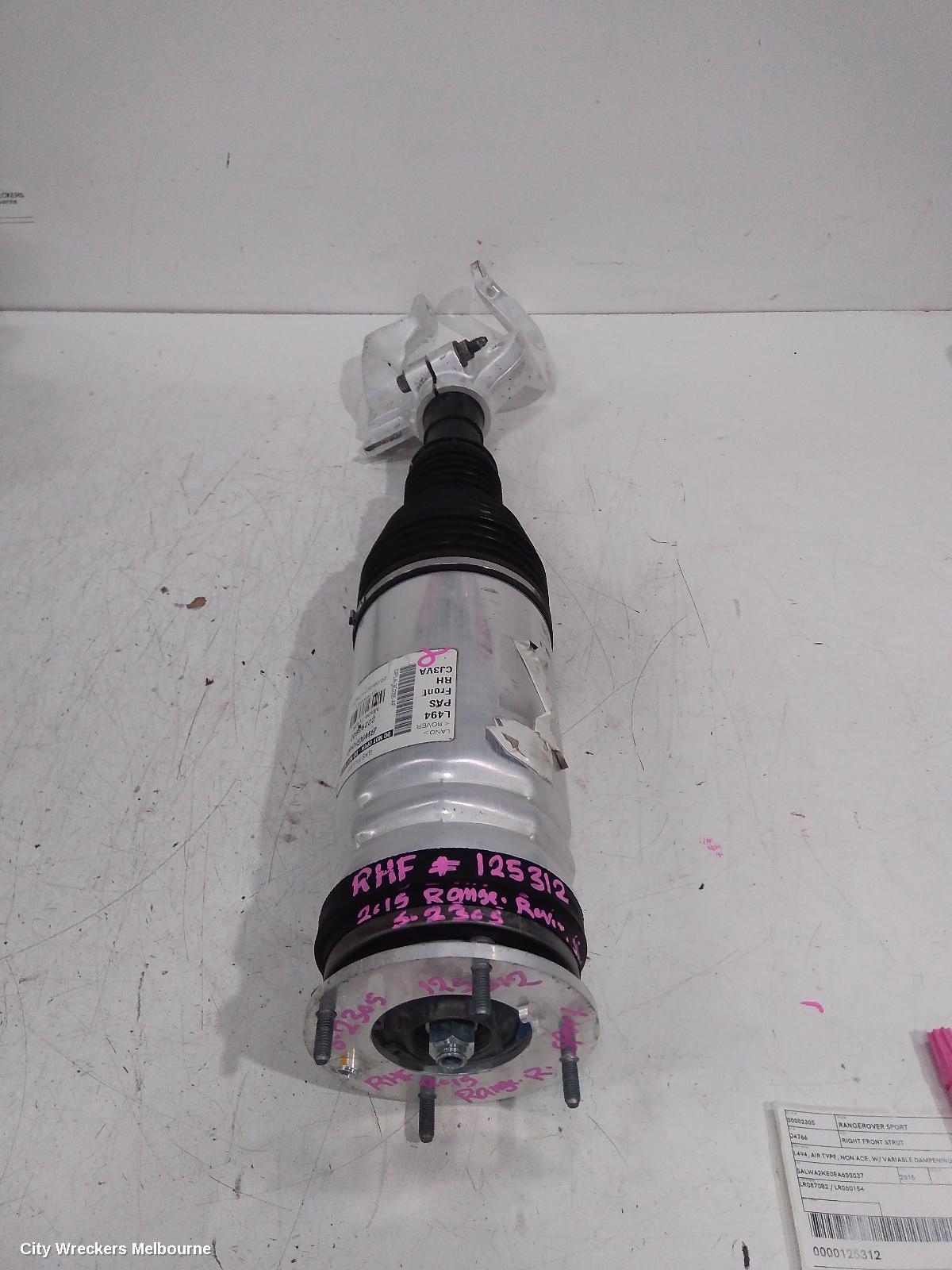 LAND ROVER RANGEROVER SPORT RIGHT FRONT STRUT, L494, AIR TYPE, NON ACE, W/ VARIABLE DAMPENING, 12/2013 - 04/2022 - Image 2
