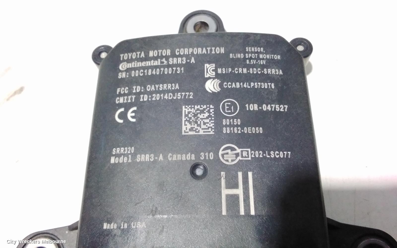 TOYOTA KLUGER, XU50 SERIES, 03/2014 - 02/2021, LHR BLIND SPOT MODULE: 98384 - Image 3