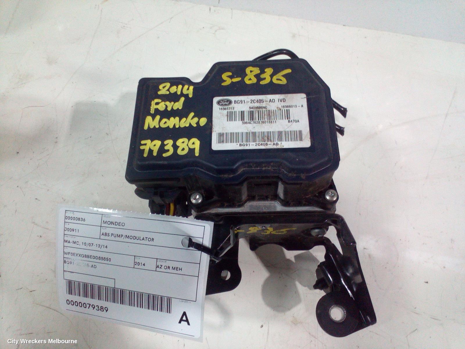 FORD MONDEO ABS PUMP/MODULATOR, MA-MC, 10/2007 - 12/2014 - Image 2