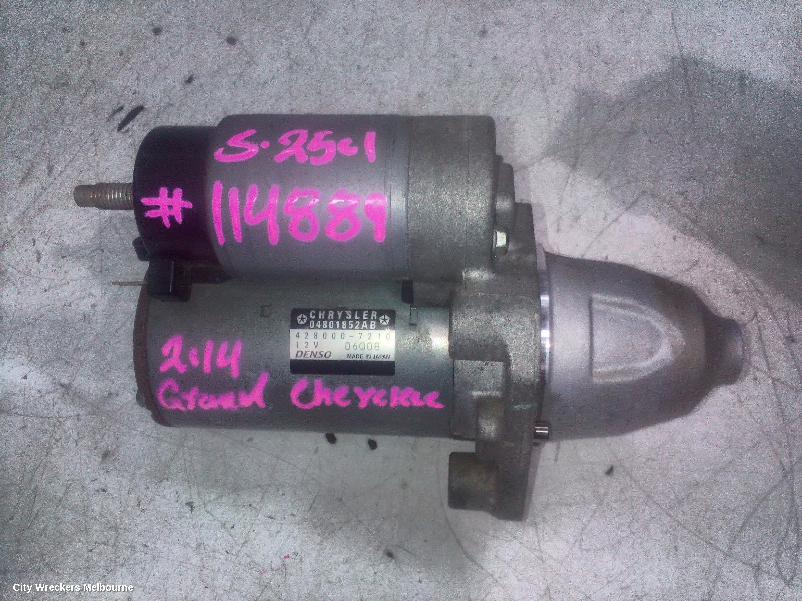 JEEP GRANDCHEROKEE STARTER, PETROL, 3.6, WK, 04/2013 - 09/2016 - Image 2