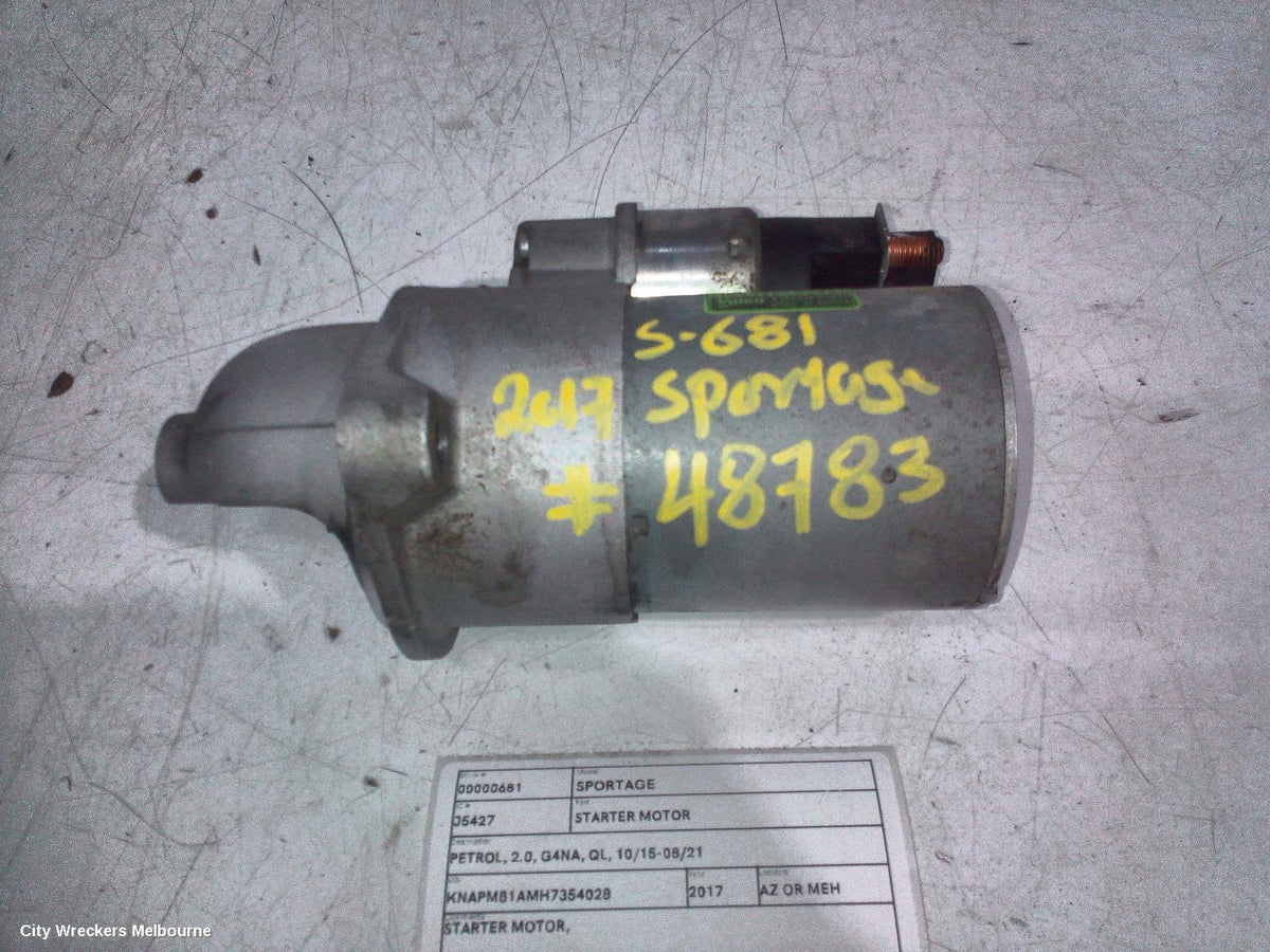 KIA SPORTAGE STARTER, PETROL, 2.0, G4NA, QL, 10/2015 - 08/2021 - Image 1