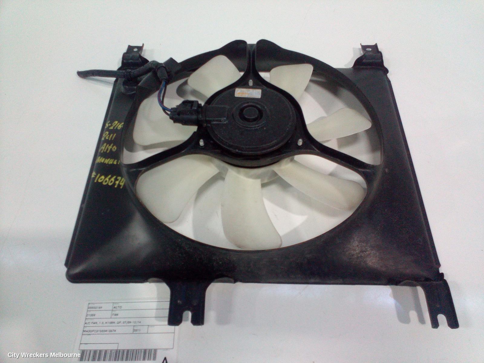 SUZUKI ALTO FAN, A/C FAN, 1.0, K10BN, GF, 07/2009 - 12/2014 - Image 2