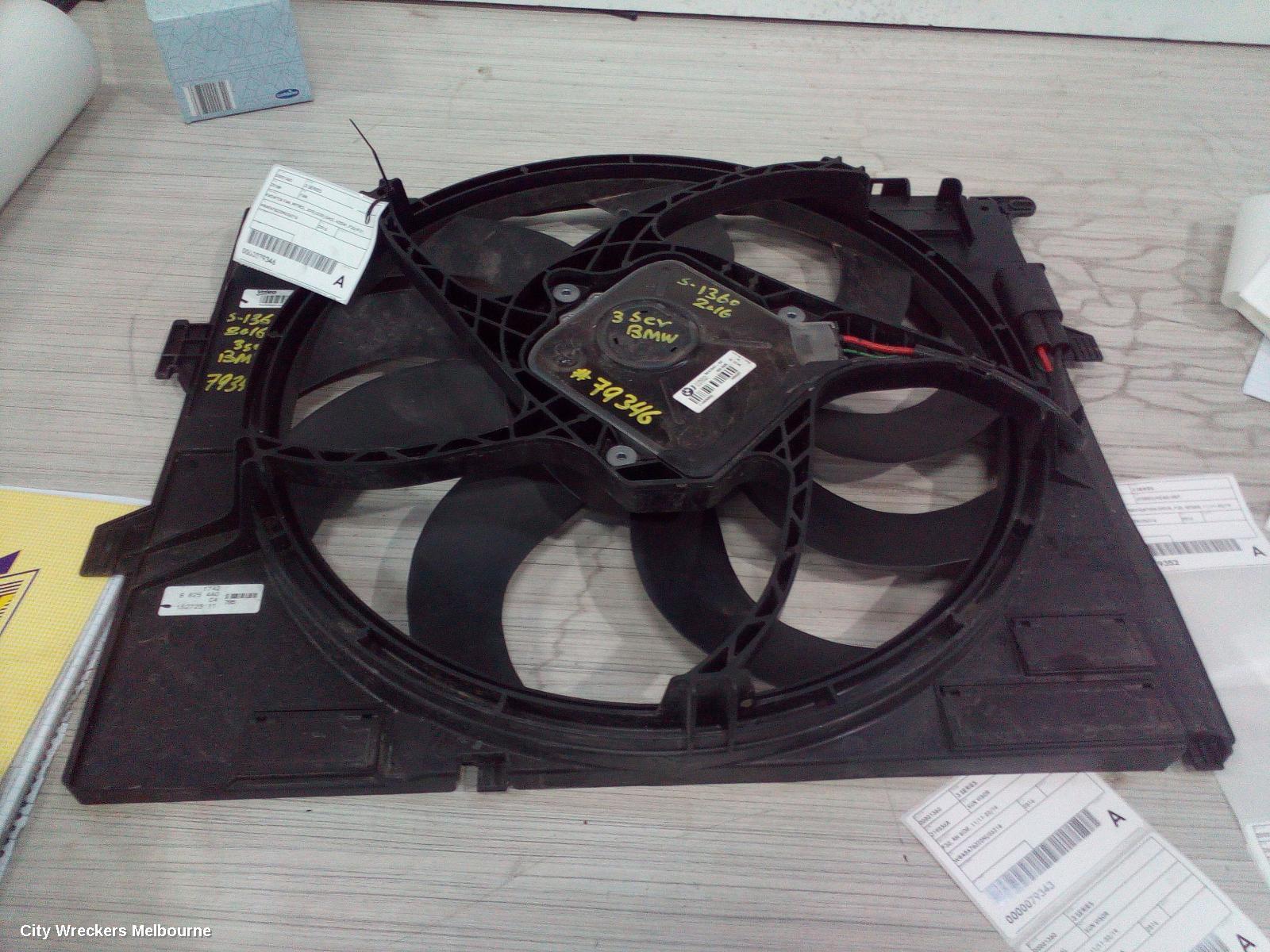 BMW 3 SERIES FAN, RADIATOR FAN, PETROL, 320I/330I/340I, 400W, F30/F31, 07/2015 - 05/2019 - Image 1