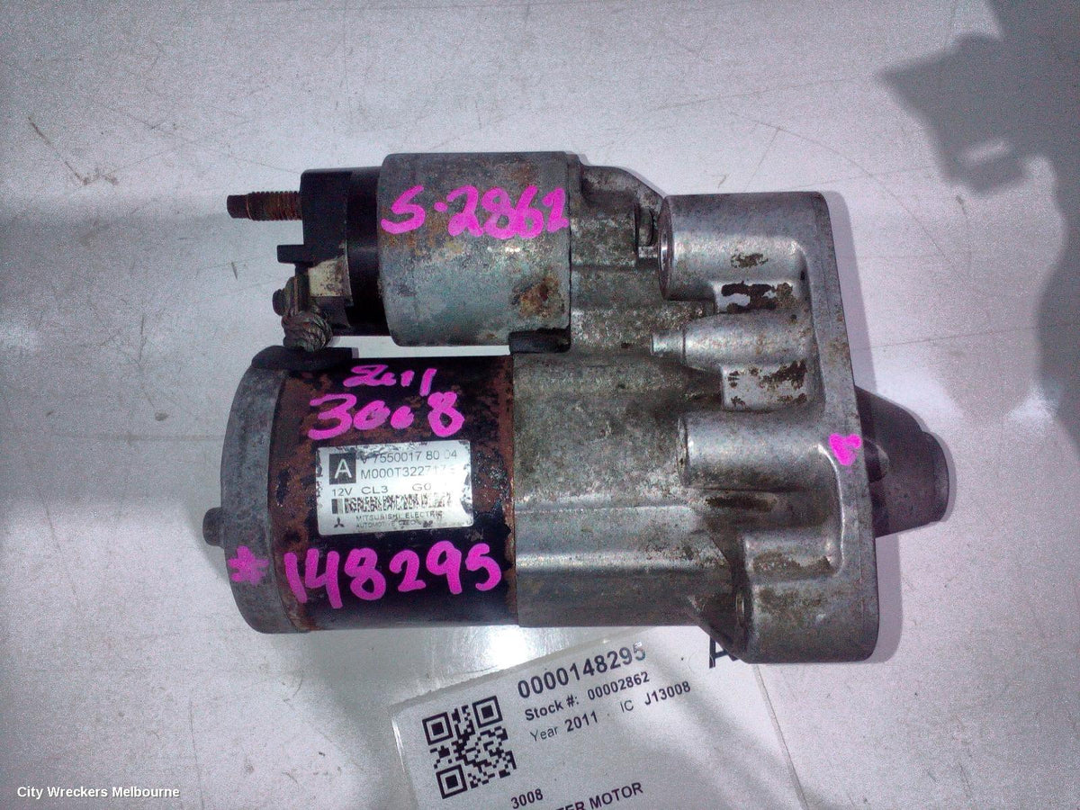 PEUGEOT 3008 STARTER, PETROL, 1.6, VIN VF30*5FV, P/N M000T32271/M000T32272, T8, 05/2010 - 10/2016 - Image 2
