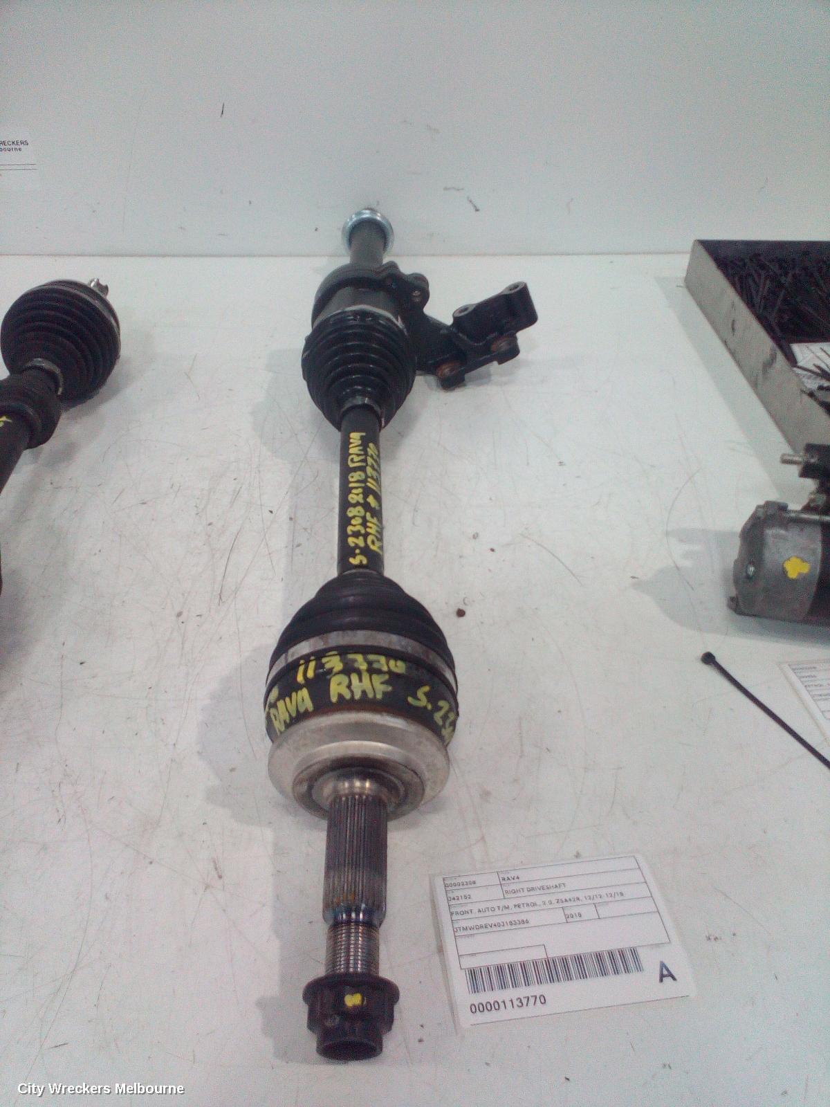 TOYOTA RAV4 RIGHT DRIVESHAFT, FRONT, AUTO T/M, PETROL, 2.0, ZSA42R, 12/2012 - 12/2018 - Image 2