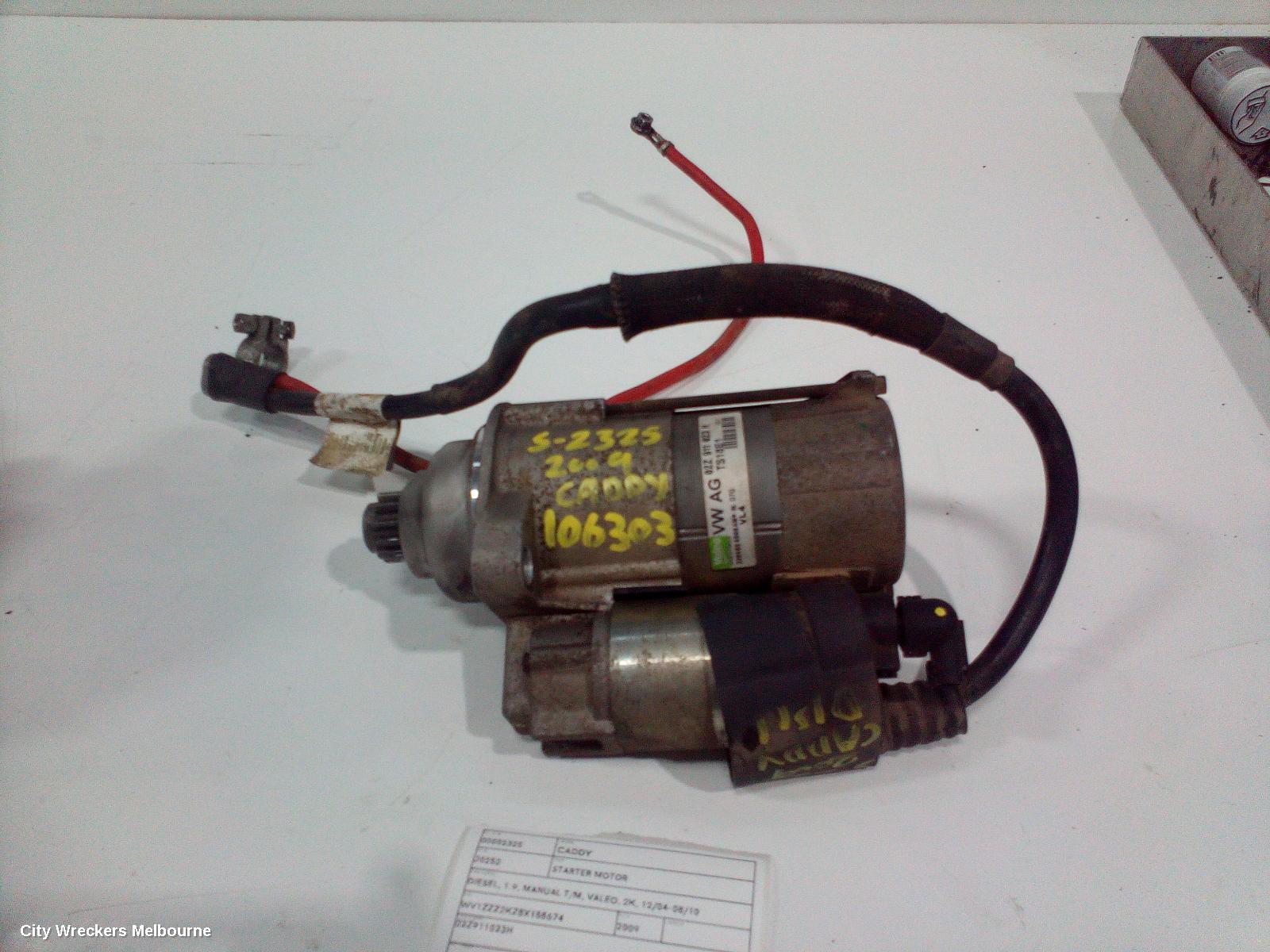 VOLKSWAGEN CADDY STARTER, DIESEL, 1.9, MANUAL T/M, VALEO, 2K, 12/2004 - 08/2010 - Image 1